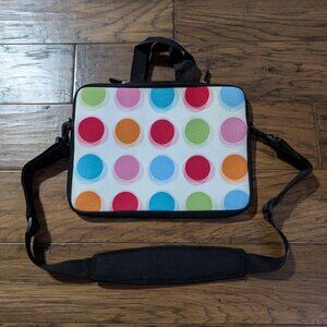 Chromebook polka dot carry case